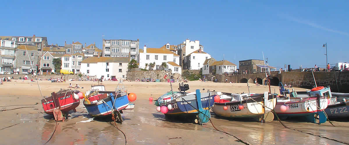 Beach views at St Ives